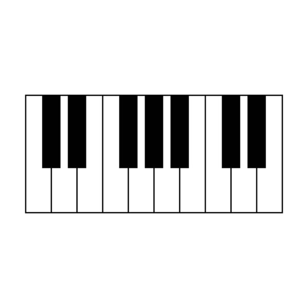 Piano keyboard icon. Piano vector icon. Synthesizer keyboard