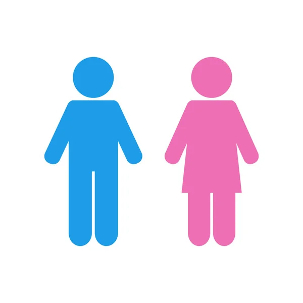 Man Woman Vector Icon Gender Icon Two People Group Humans — Stock Vector