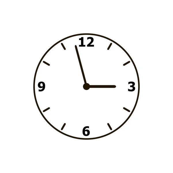 Reloj icono vectorial. Ilustración vectorial — Vector de stock