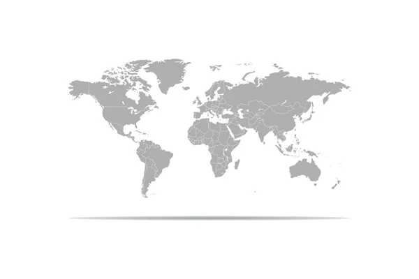 World Map Vector Abstract Illustration — Stock Vector
