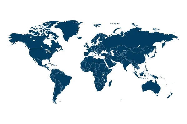 Világ Térkép Vektor Elvont Illusztráció — Stock Vector