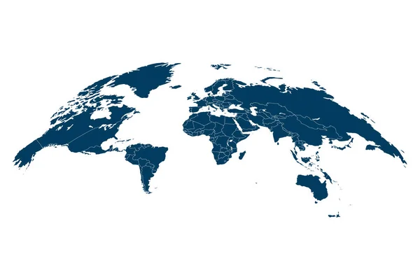 世界地図だ 3D世界地図 ベクターイラスト — ストックベクタ