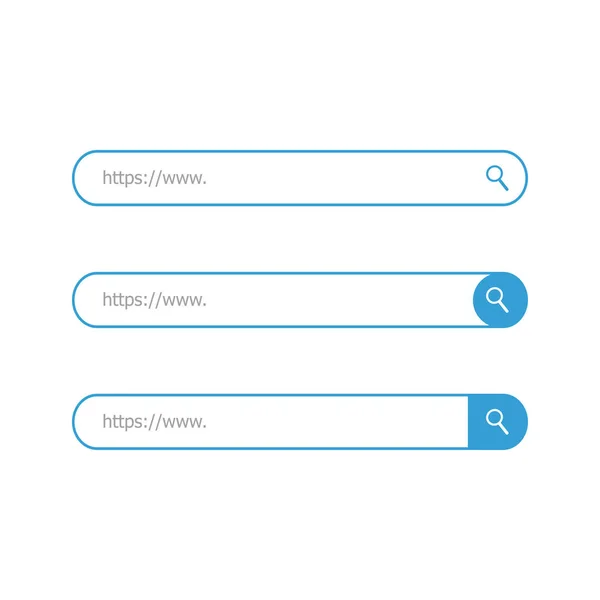 Arama çubuğu vektör simgeleri. Vektör illüstrasyonu
