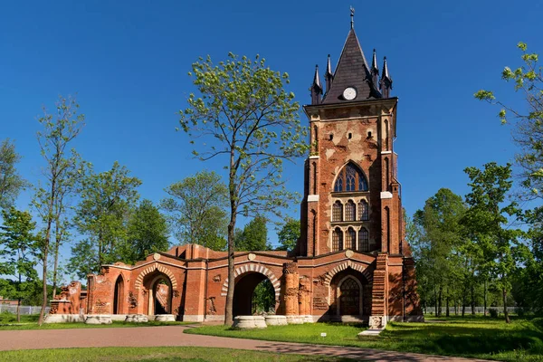 Pavillonkapelle im Alexanderpark in zarskoje selo, st. peter Stockbild