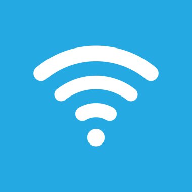 ücretsiz wifi düz simgesi, vektör illüstrasyonu 