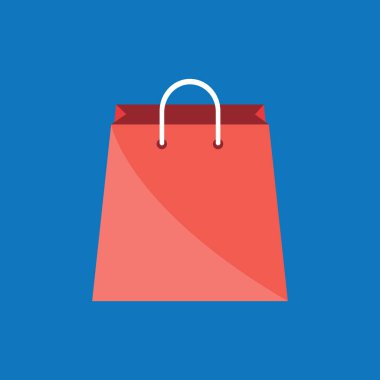 Alışveriş düzlüğü simgesi, vektör illüstrasyonu 