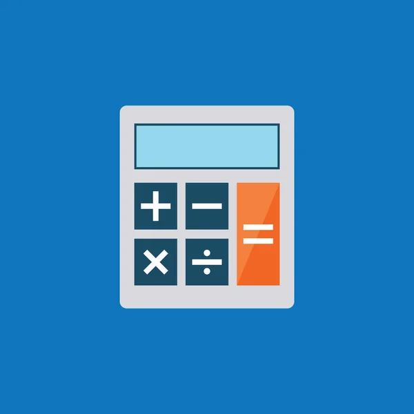 Calculator Flat Icon ภาพวาดเวกเตอร — ภาพเวกเตอร์สต็อก