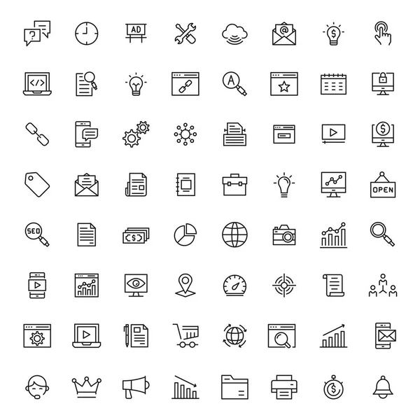 İş ve geliştirme Icon Set, vektör çizim 