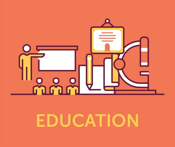 Education Icons Vector Illustration — Stock Vector