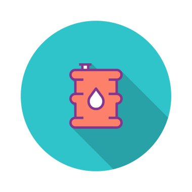 Petrol varil düz kutsal kişilerin resmi, vektör çizim 