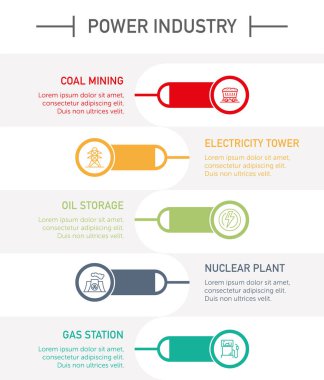 Yeti sanayi Infographic kutsal kişilerin resmi, vektör çizim 