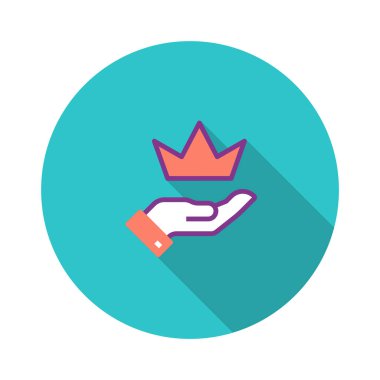 Premium içerik düz simgesi, vektör çizim 