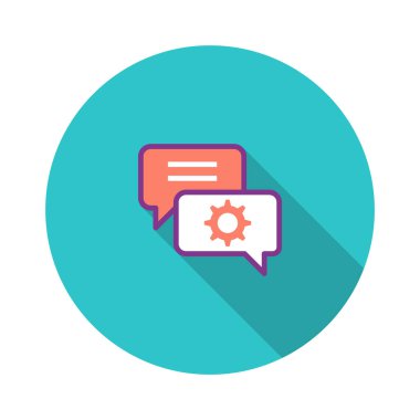 Teknik yardım düz kutsal kişilerin resmi, vektör çizim 