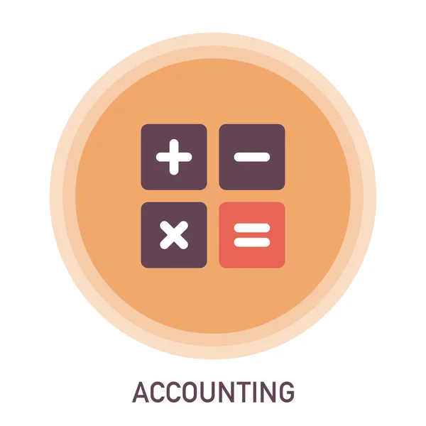 Accounting Icon Vector Illustration — Stock Vector