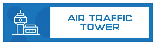 Air Traffic Toren Pictogram Concept Vectorillustratie — Stockvector