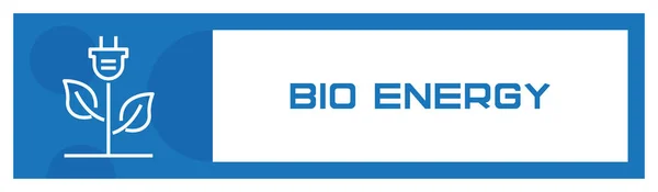 Bio Energi Ikon Konceptet Vektorillustration — Stock vektor