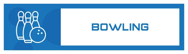 Bowling Icône Concept Illustration Vectorielle — Image vectorielle