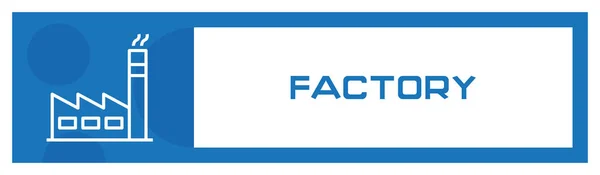 Factory Icon Konzept Vektorillustration — Stockvektor