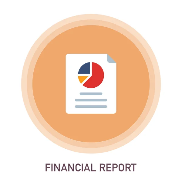 Symbol Für Finanzbericht Vektor Illustration — Stockvektor