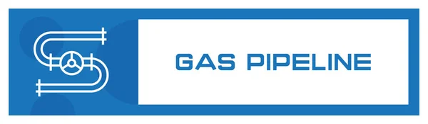 Gas Pipeline Pictogram Concept Vectorillustratie — Stockvector