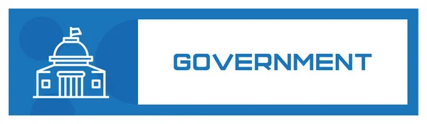 Government Icon Concept Vector Illustration — Stock Vector