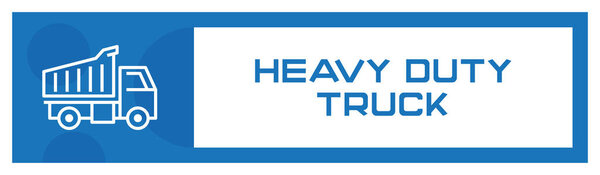 Heavy Duty Truck Icon Concept, vector illustration 