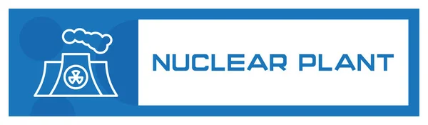 Nucleaire Plant Pictogram Concept Vectorillustratie — Stockvector