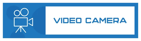 Έννοια Εικονίδιο Βίντεο Κάμερα Εικονογράφηση Διάνυσμα — Διανυσματικό Αρχείο