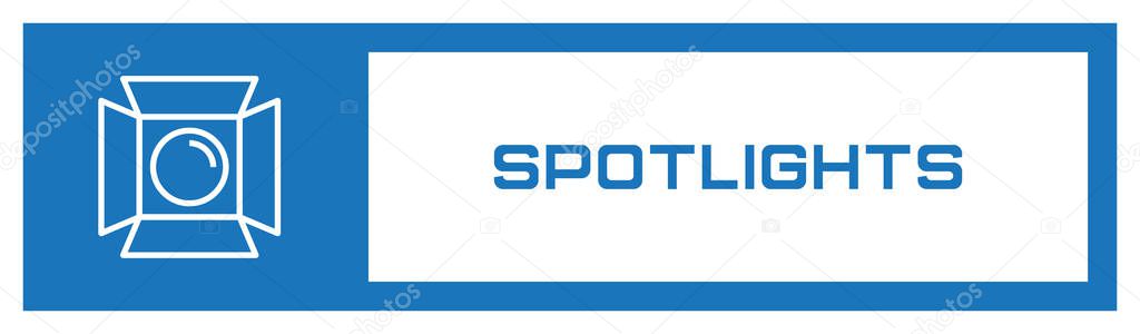 Spotlight Icon Concept, vector illustration 