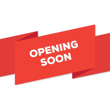 Yakında açılıyor, vektör çizim 