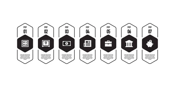 Concept Banques Finances — Image vectorielle