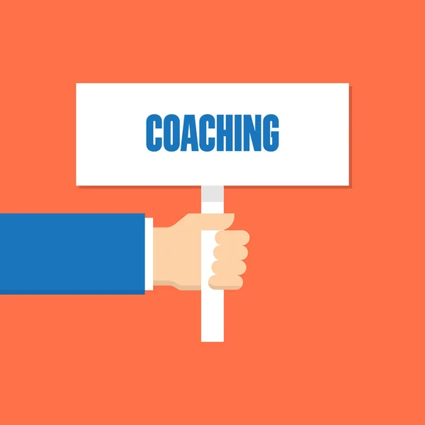 Coaching Linie Flach — Stockvektor