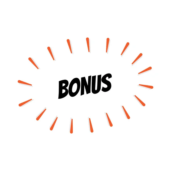 Bonus Sign Vector Illustration — Stock Vector