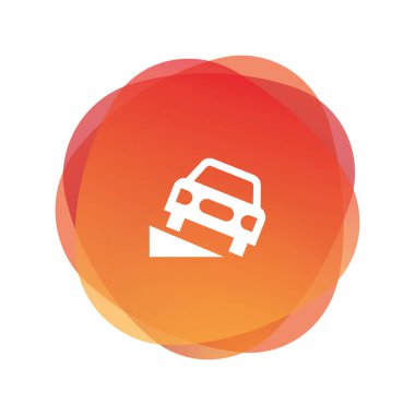 Araba sigorta kavramı, vektör çizim 