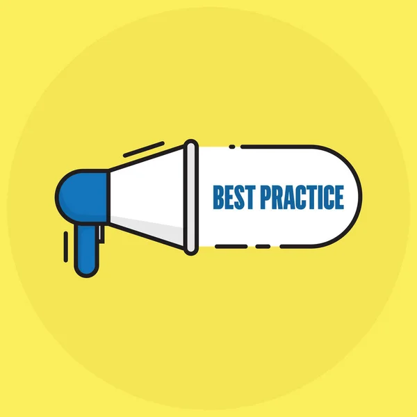 Best Practice Concept Vector Illustration — Stock Vector