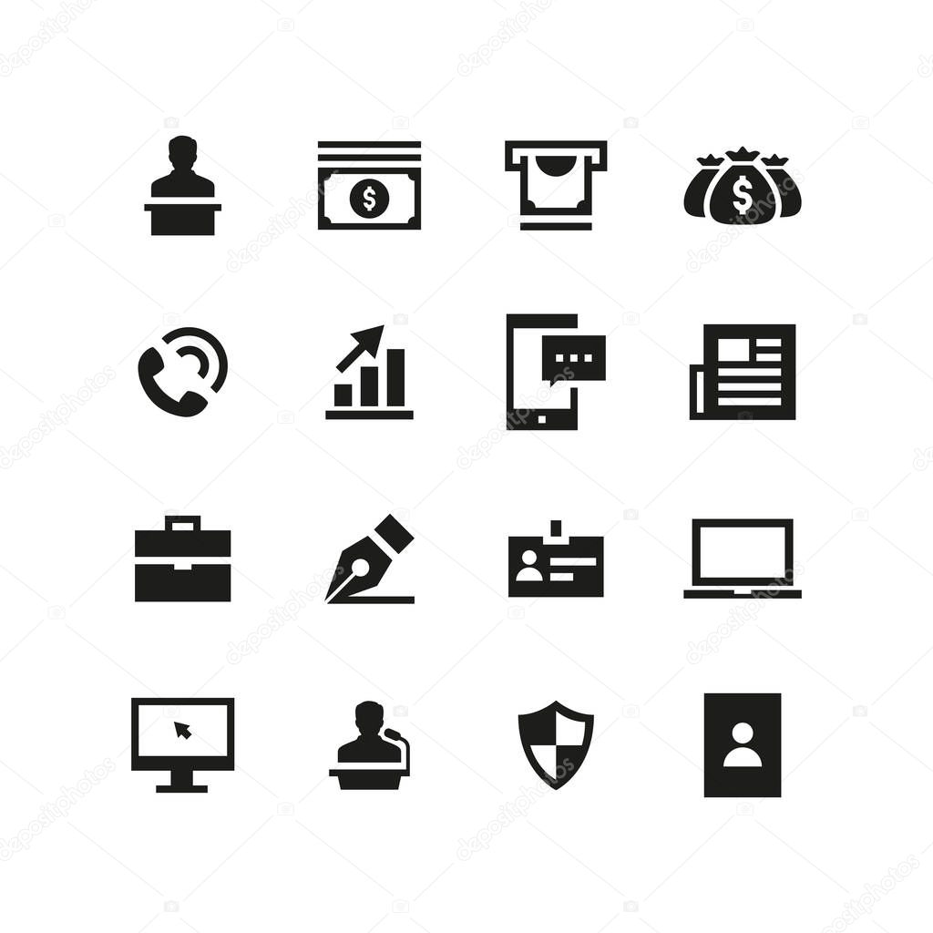 Web icons set. Vector illustration 