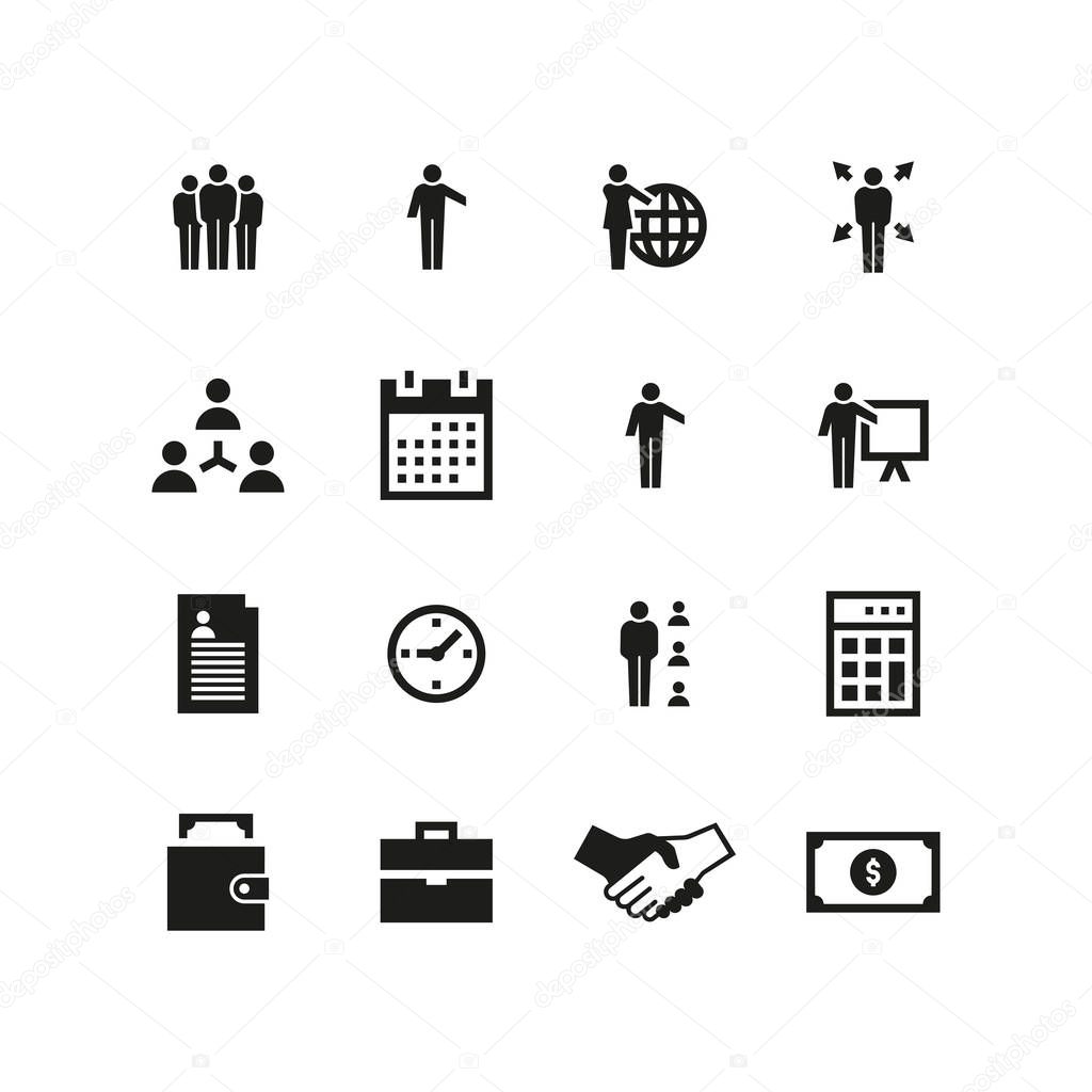 Web icons set. Vector illustration 