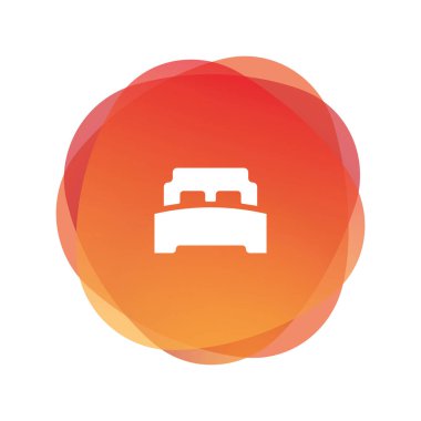 Çift Kişilik Yatak kavramı, vektör çizim 