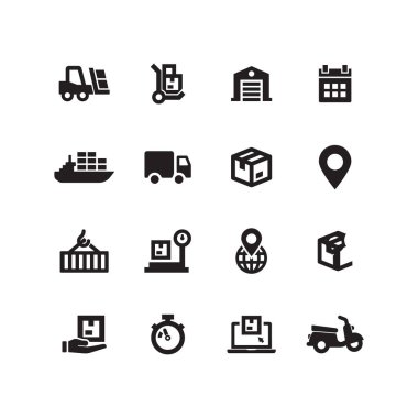 Lojistik kavramı, vektör çizim 