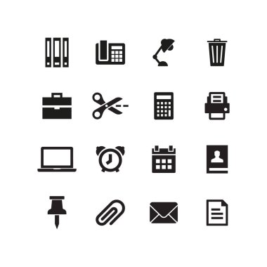 Office iş kavramı, vektör çizim 