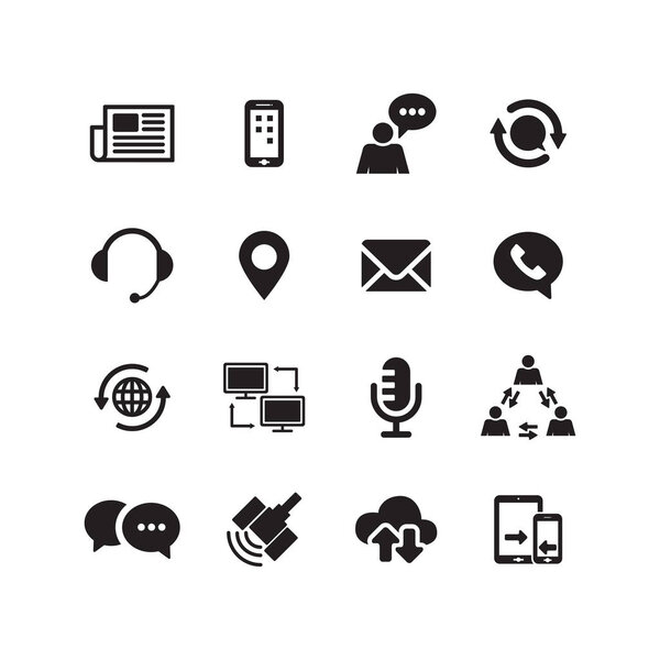 Веб-значки установлены. Векторная иллюстрация
 