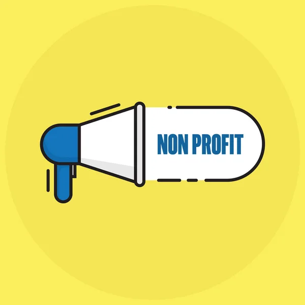 Non Profit Concept Vector Illustration — Stock Vector