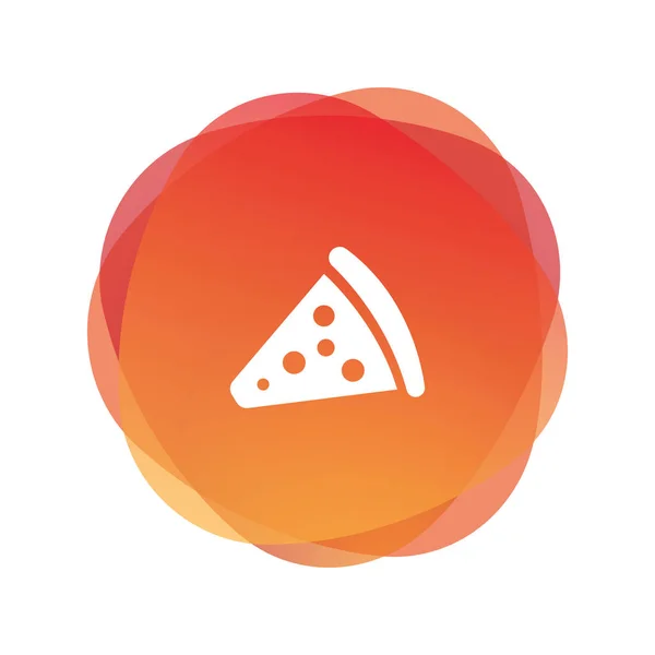 Pizza Szelet Koncepció Vektoros Illusztráció — Stock Vector