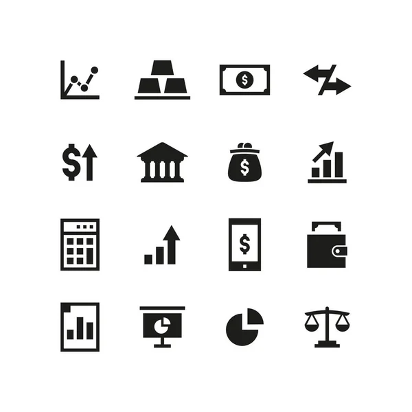 Conjunto Iconos Web Ilustración Vectorial — Vector de stock