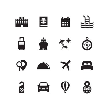 Seyahat hattı Icon set