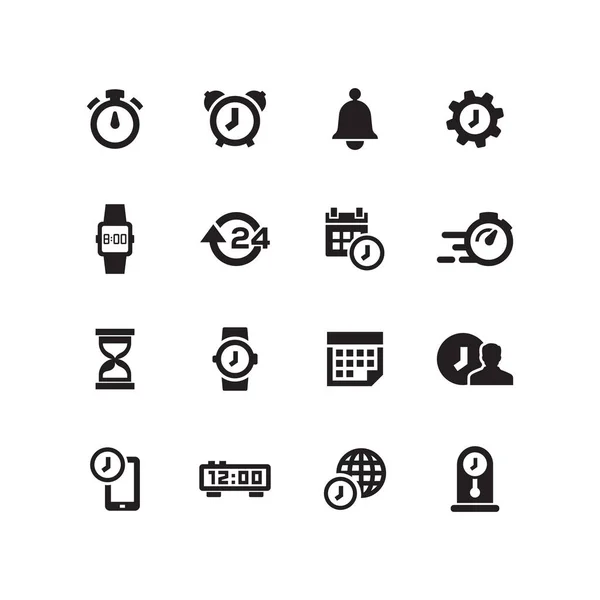 Time Management Icon Set Vector — Stockvector