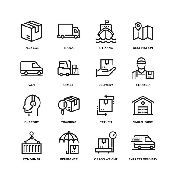 Delivery Icon Set — стоковое фото