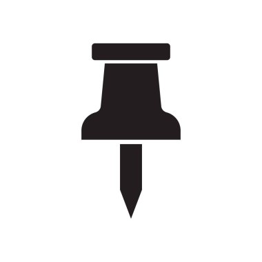 PIN simgesi beyaz arka plan üzerinde izole kavramı