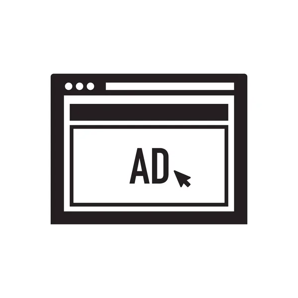 Website Ads Icon Concept — Stok Foto