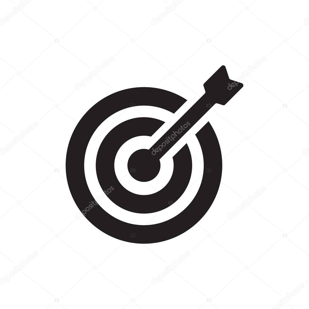 TARGETS ICON CONCEPT isolated on white background